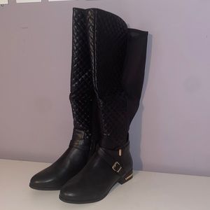 Quilted Wide Calf rider BOOTS